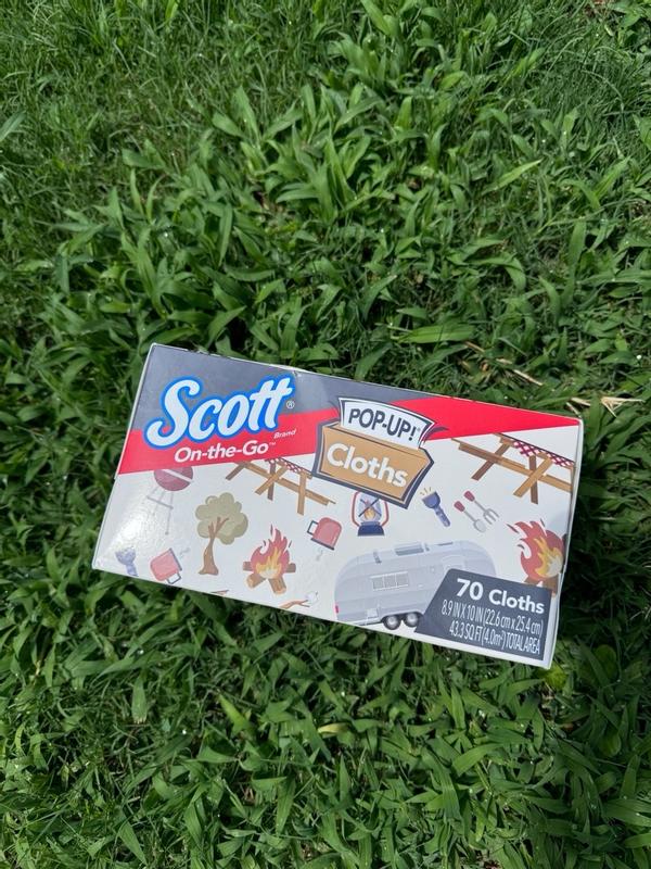 SCOTT On-the-Go Cleaning Cloth 9 in. W X 10 in. L 70 ct 1 pk in the All ...