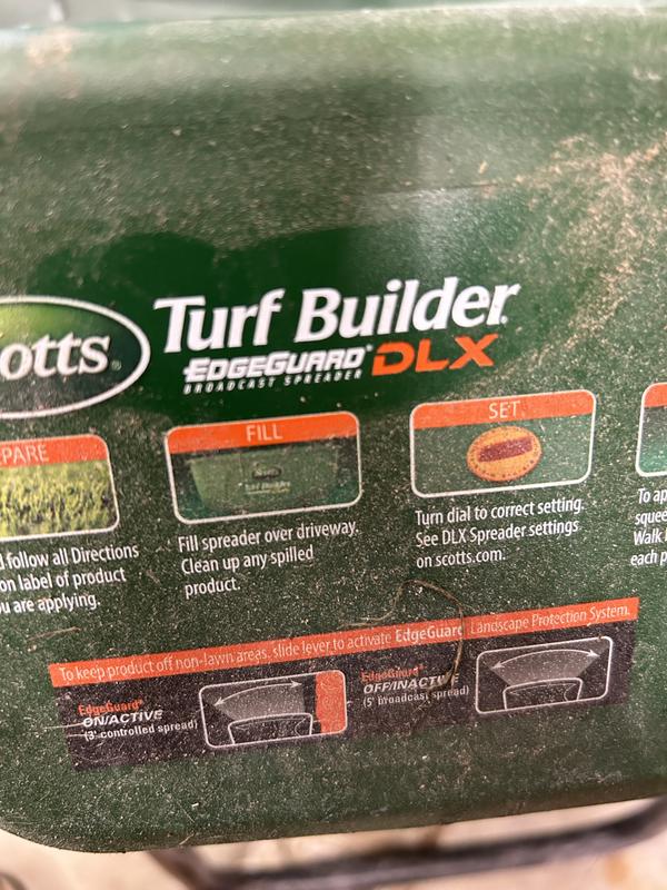 Scotts Turf Builder EdgeGuard DLX Broadcast Spreader | Scotts