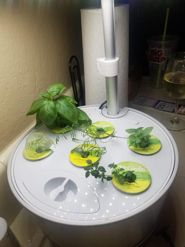 AeroGarden Harvest Elite 360, White Stainless | ScottsMiracle-Gro US