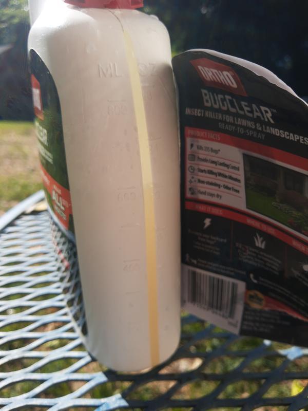 Shouldn't the level will be lower after spraying continuously for 30 minutes