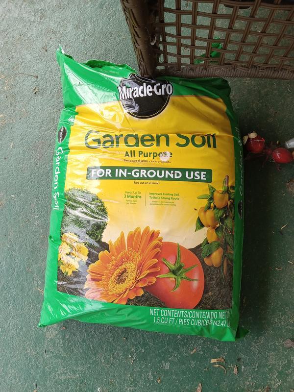 Miracle-Gro Garden Soil All Purpose 2 cu. ft. For In-Ground Use, Gardens  and Raised Beds, Flowers, Vegetables, Trees, Shrubs 75052430 - The Home  Depot