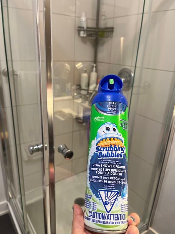 Scrubbing Bubbles Bathroom Grime Fighter Aerosol, Disinfectant Spray;  Effective Tile, Bathtub, Shower and Overall Bathroom Cleaner (1 Aerosol  Spray), Citrus, 20 oz