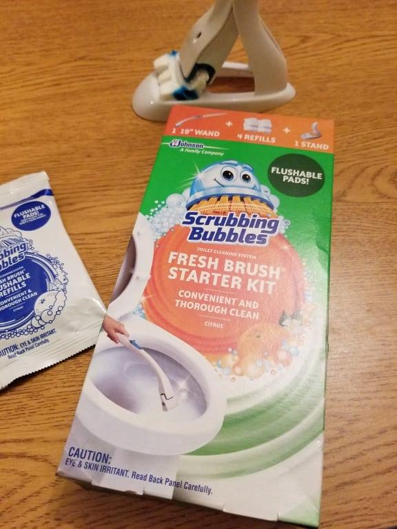 Scrubbing Bubbles Fresh Brush Toilet Cleaning System Starter Kit, Citrus  (Pack of 2)