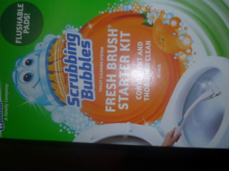 Scrubbing Bubbles Fresh Brush Starter Kit, Citrus, Toilet Cleaning System