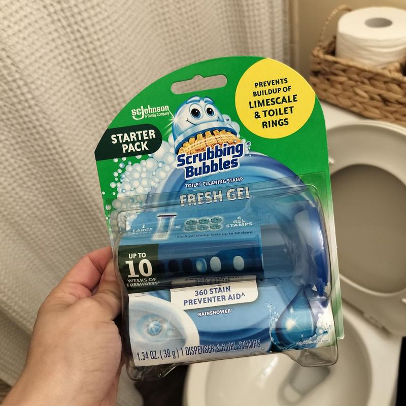 Buy Scrubbing Bubbles Fresh Gel Toilet Cleaning Stamp, Rainshower