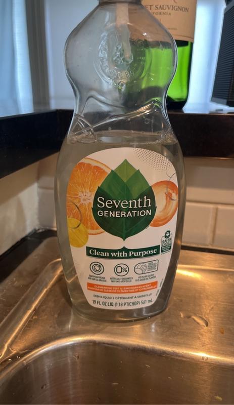 Seventh Generation Dish Soap Liquid, Chamomile & Lemon, 19 oz, Pack of 6