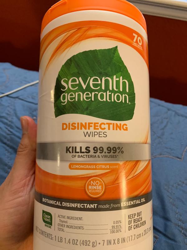 Disinfecting Wipes - Lemongrass Citrus