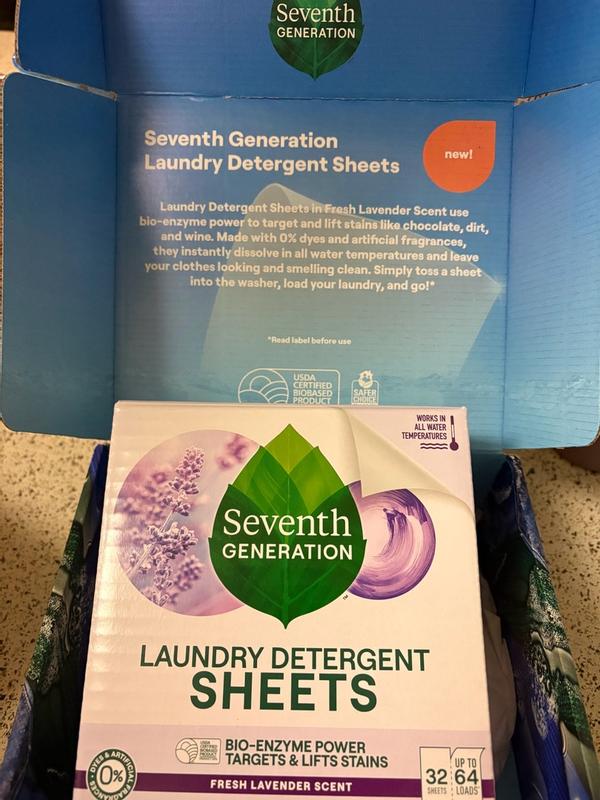 Laundry Detergent Sheets - Fresh Lavender | Seventh Generation
