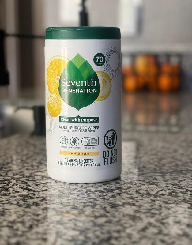 Multi-Surface Wipes - Lemon Zest | Seventh Generation