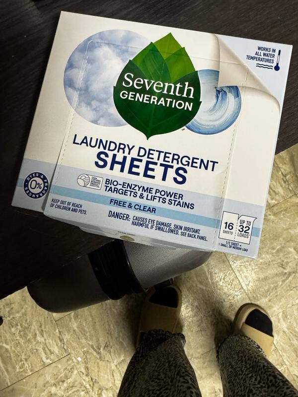 Laundry Detergent Sheets - Free & Clear | Seventh Generation