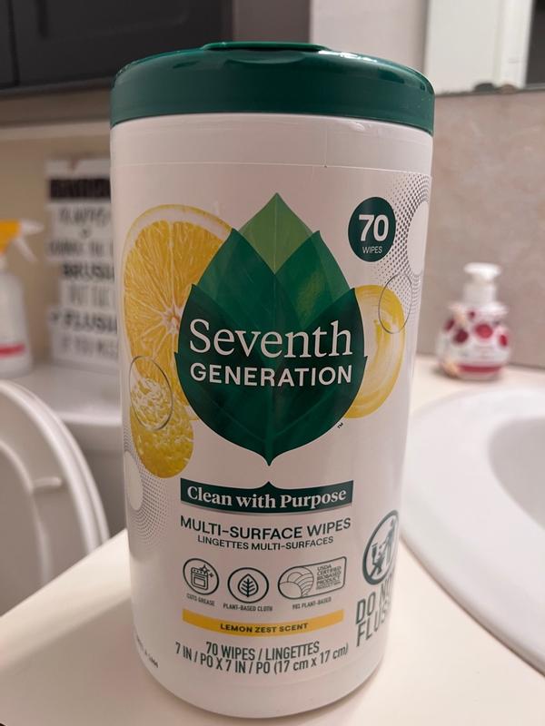 Multi-Surface Wipes - Lemon Zest | Seventh Generation