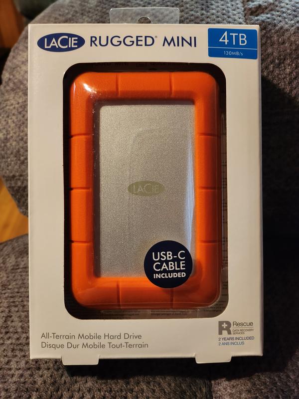 LaCie Rugged Mini 4TB Portable External Hard Drive LAC9000633