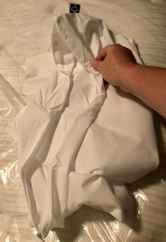 zippered side shown, material is nice and breathable