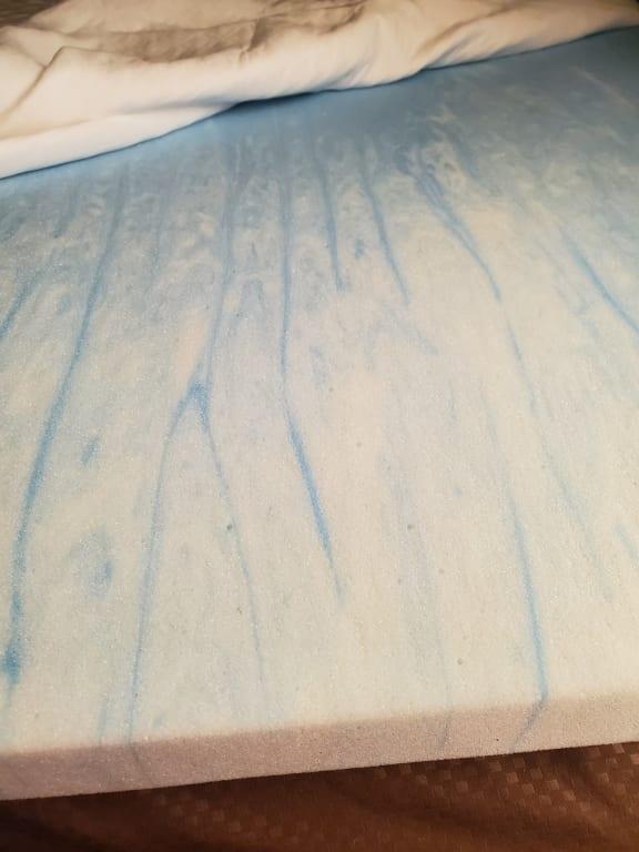 2 inch memory cool gel foam mattress