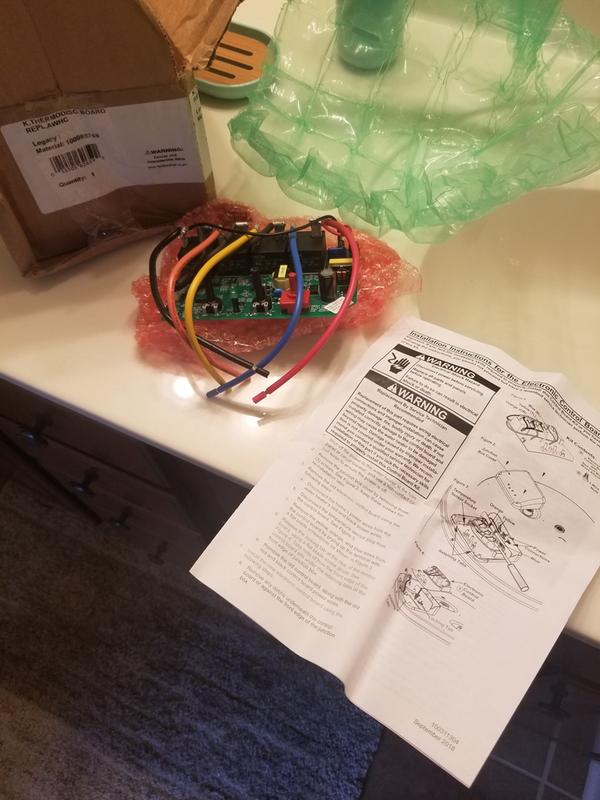 Water Heater Electronic Control Board Kit 100093769 parts Sears