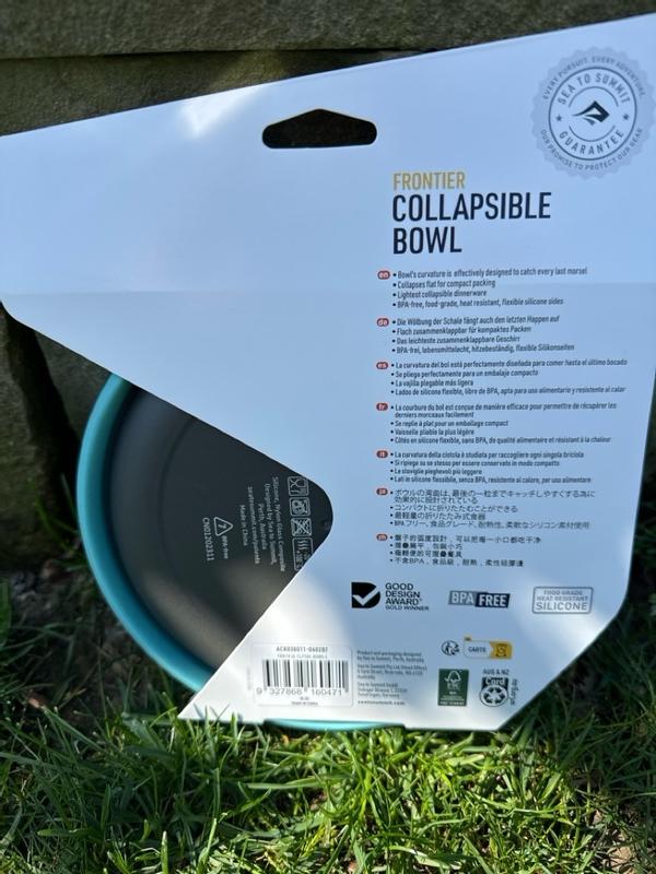 Sea To Summit Frontier Ultralight Collapsible Bowl - 680ml Camping Dinnerware