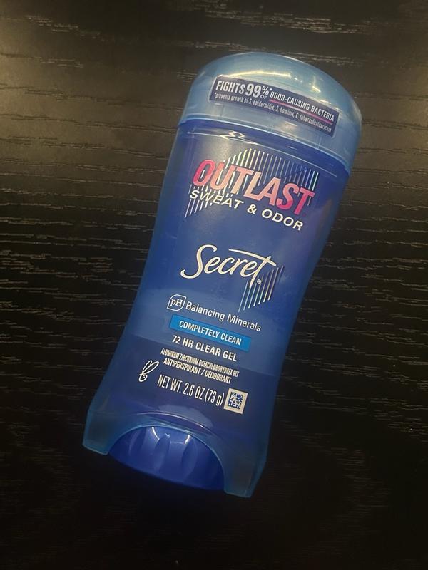 Buy Secret Outlast Clear Gel Antiperspirant Deodorant for Women, Completely  Clean, Twin of 2.6 oz from Dollar General - Instore