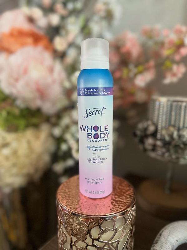 Buy Secret Whole Body Deodorant Spray for Women, Lilac & Waterlily