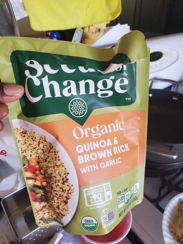  Seeds Of Change Quinoa orgánica y arroz integral con ajo (12 x  8.5 onzas) : Comida Gourmet y Alimentos