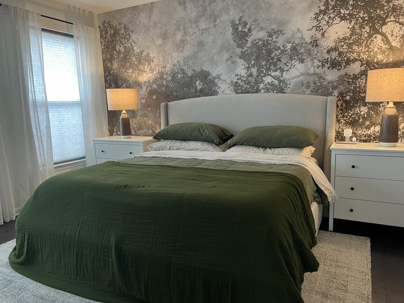 Refined Sidewing Upholstered Headboard Sleep Number