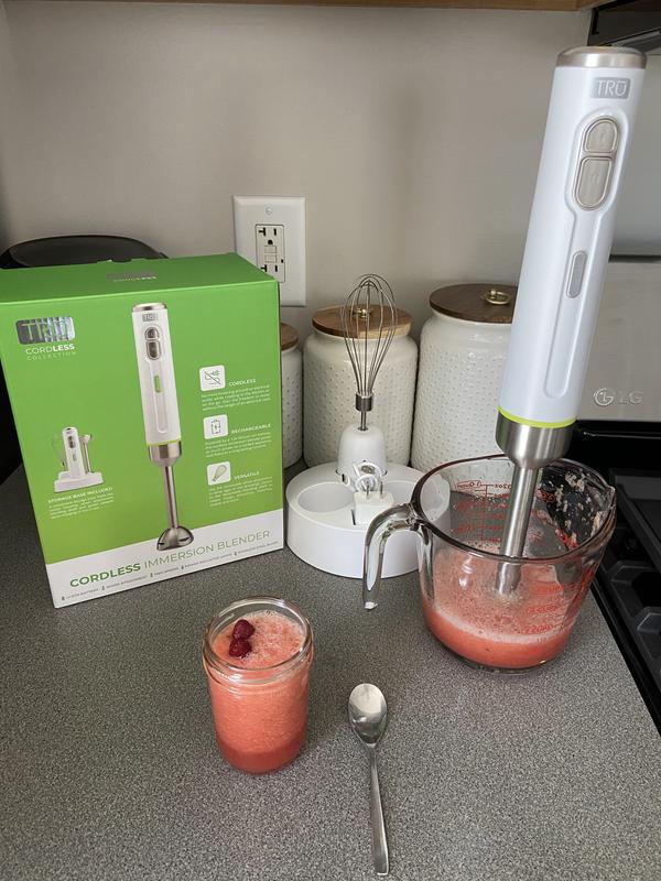 TRU Cordless Rechargeable 2 Speed Immersion Blender