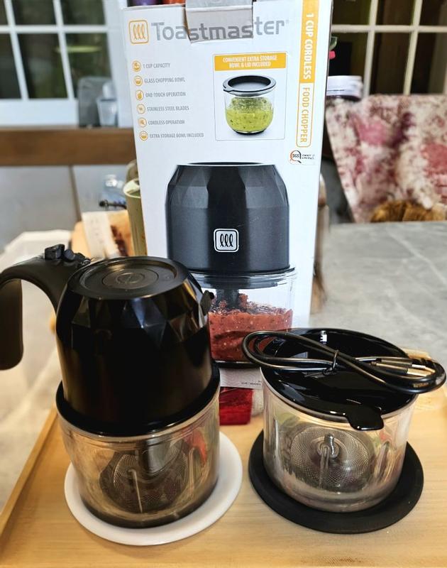 Toastmaster Cup Cordless Glass Mini Chopper