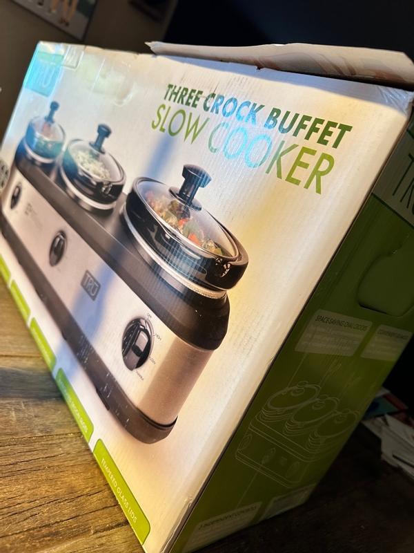 Tru triple slow cooker stores sales