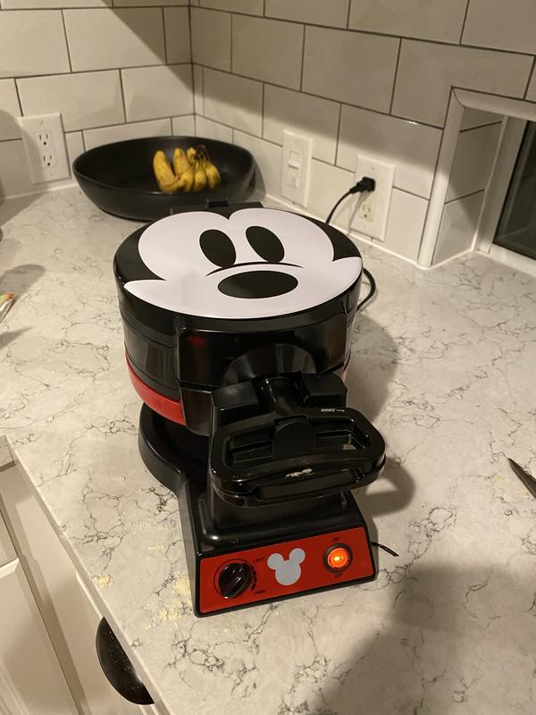Disney Mickey Mouse 90 aniversario doble Flip Waffle Maker