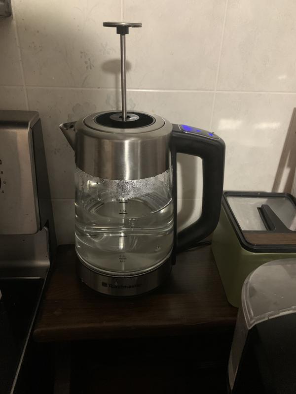 1.7-Liter Electric Glass Kettle with Color Changing LED Indicators