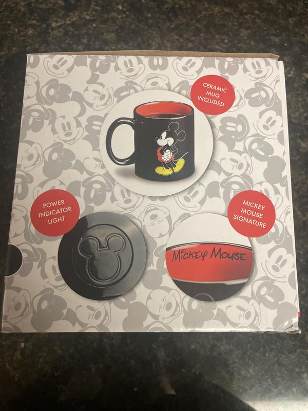 Disney Mickey Mouse Mug Warmer, Includes 12 oz Mickey Mouse Ceramic Mug,  New, Model DMP-16 