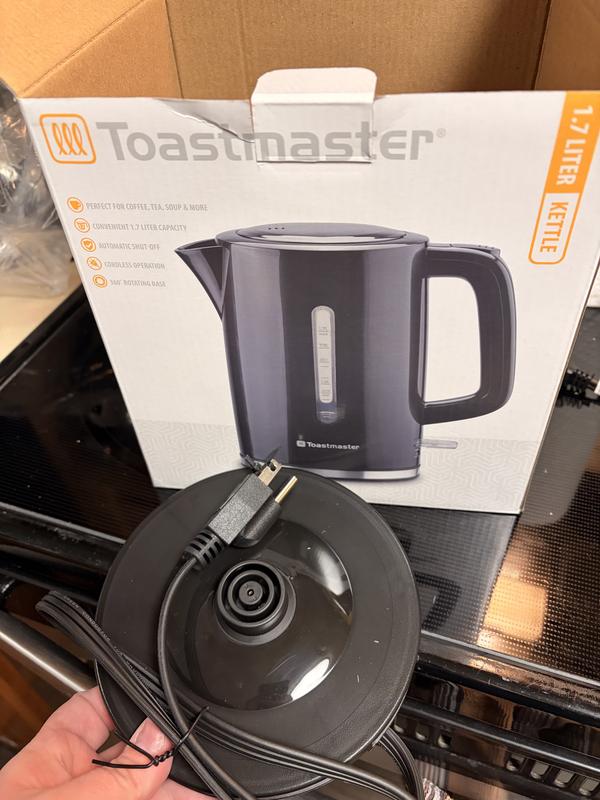 Toastmaster 1.7 Liter Electric Kettle Black in the Water Boilers ...