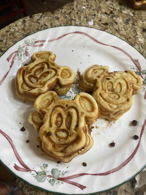 Disney Mickey Mouse 90 aniversario doble Flip Waffle Maker