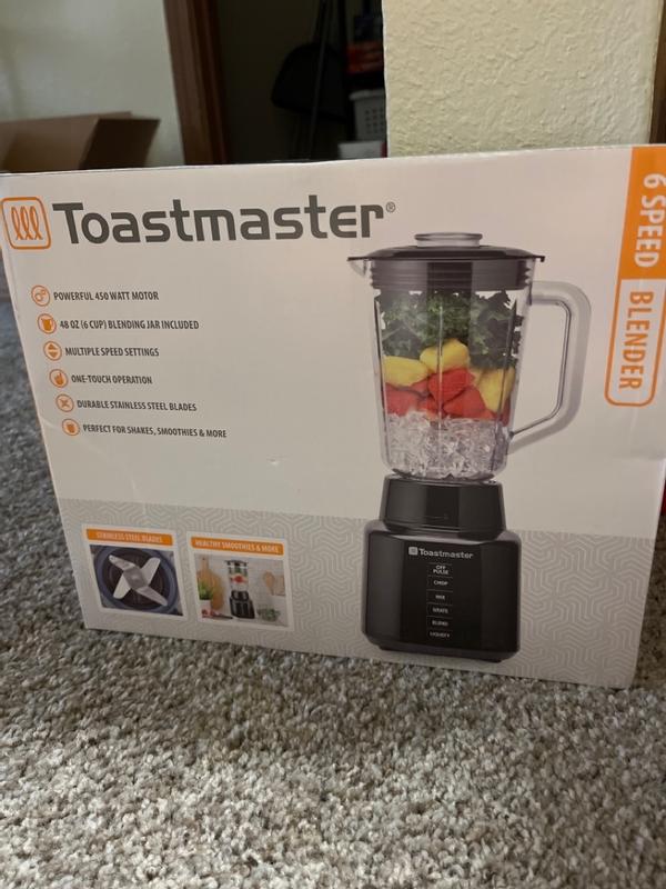 Toastmaster 450 Watt Blender with 48 oz BPA-Free Jar