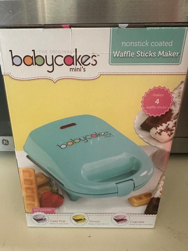 Babycakes Waffle Stick Maker, Mini, Green, Model: WMM-40