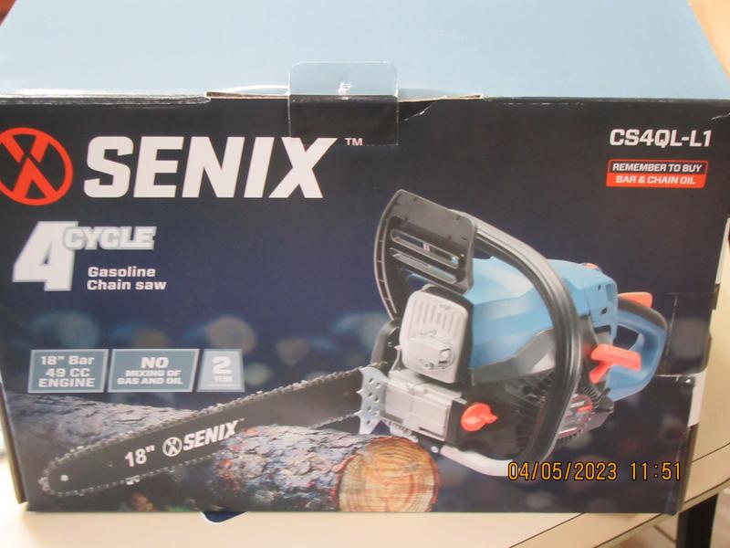 SENIX 4QL 49-cc 4-cycle 18-in Gas Chainsaw in the Chainsaws SENIX 4QL 49-cc 4-cycle 18-in Gas Chainsaw in the Chainsaws
