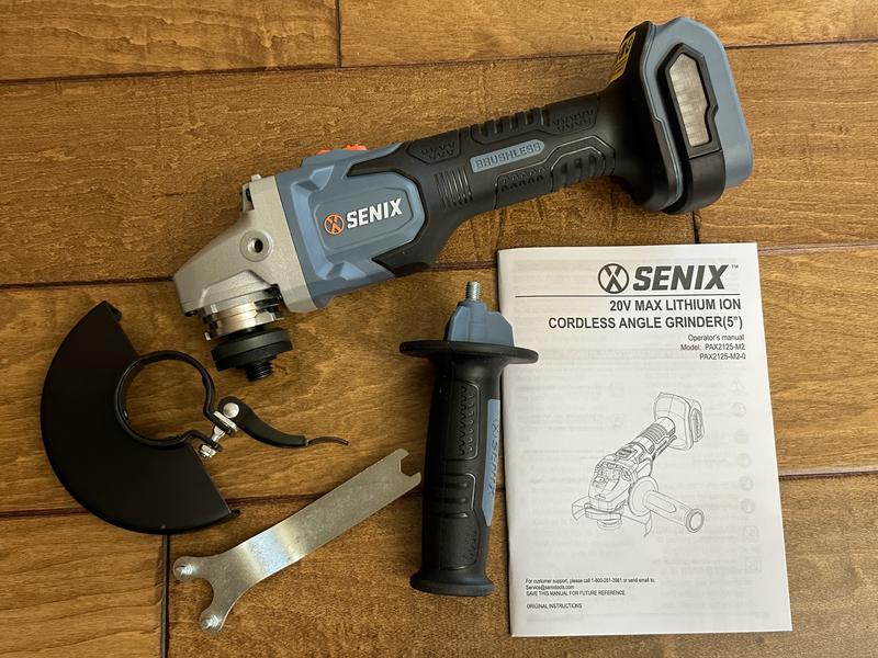 SENIX X2 5 in 20 volt Sliding Switch Brushless Cordless Angle