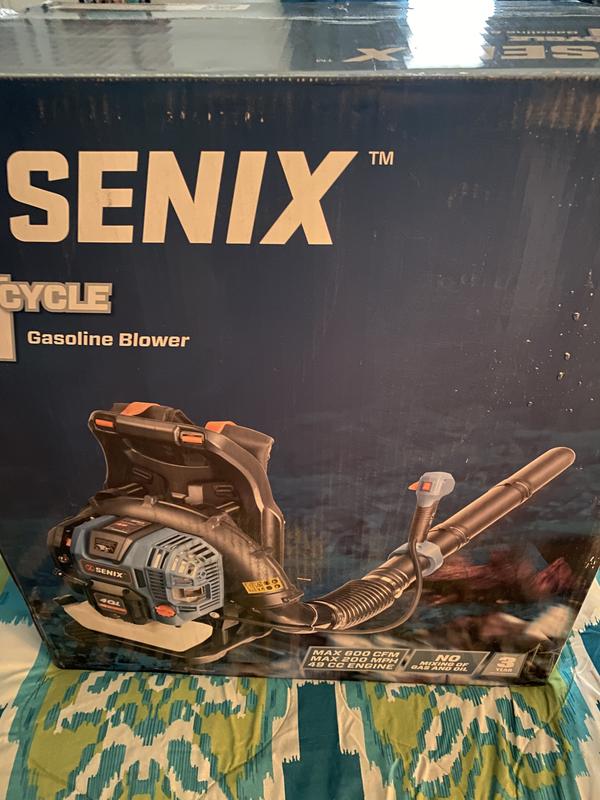 SENIX 4QL 49-cc 4-cycle 600-CFM 200-MPH Gas Backpack Leaf Blower