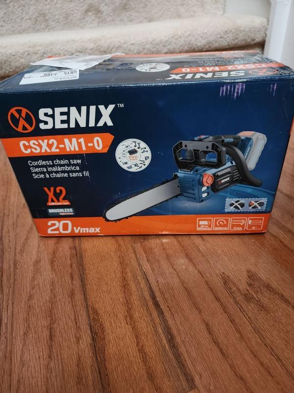 SENIX X2 20-volt Max 10-in Battery 4 Ah Chainsaw (Battery and Charger ...