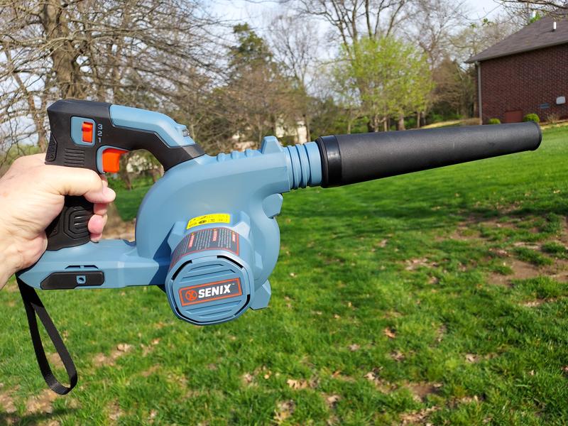 Senix 20 Volt MAX* Cordless Jobsite Blower (Battery and Charger Included), Blx2-m, Blue