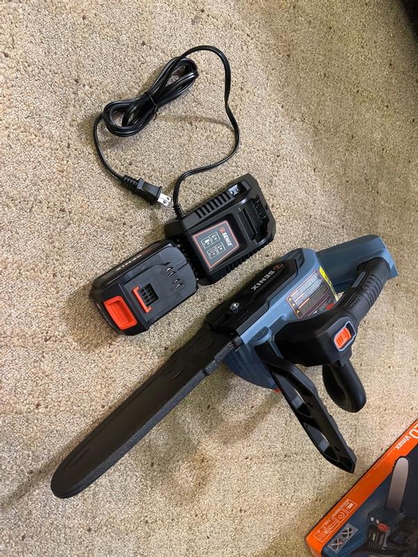 SENIX X2 20-volt Max 10-in Battery 4 Ah Chainsaw (Battery and Charger ...