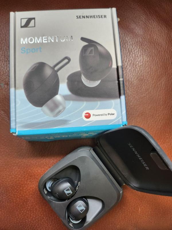 Sennheiser MOMENT Earbuds in Olive MOMENTUM-SPORT-TW-GRNUM Sport