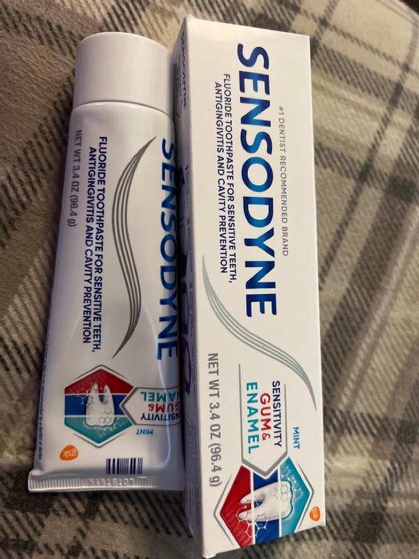Sensodyne Rapid Relief Fluoride Toothpaste for Sensitive Teeth, Mint, 3.4 Oz