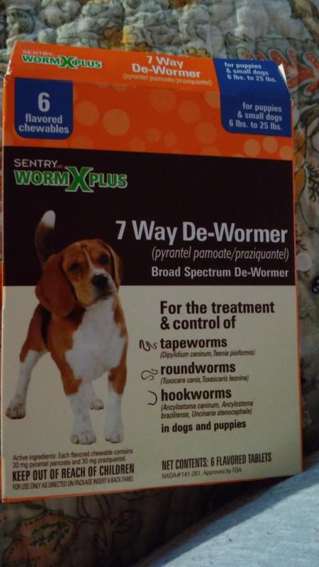 sentry worm x plus 7 way dewormer small dogs