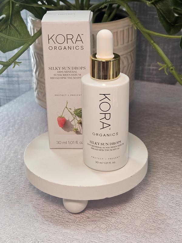 Silky Sun Drops Organic Sunscreen Serum with SPF 30 for Skin