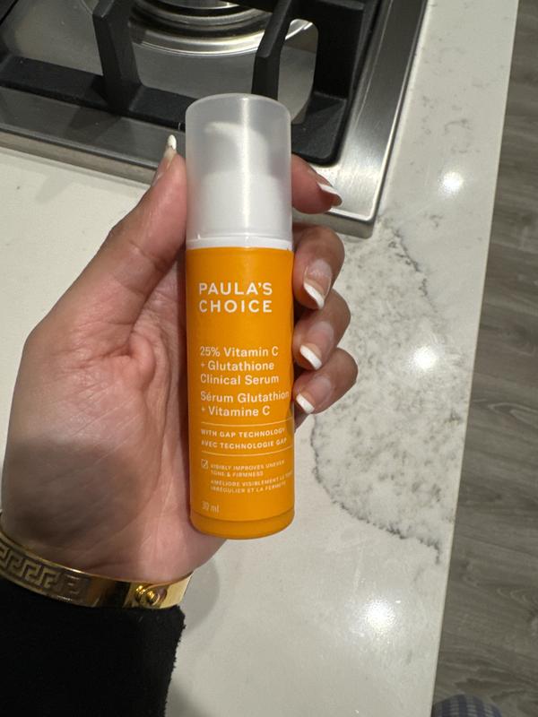 25% Vitamin C + Glutathione Clinical Serum for Brightening and  Discoloration - Paula's Choice | Seph