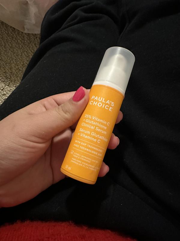25% Vitamin C + Glutathione Clinical Serum for Brightening and  Discoloration - Paula's Choice | Seph