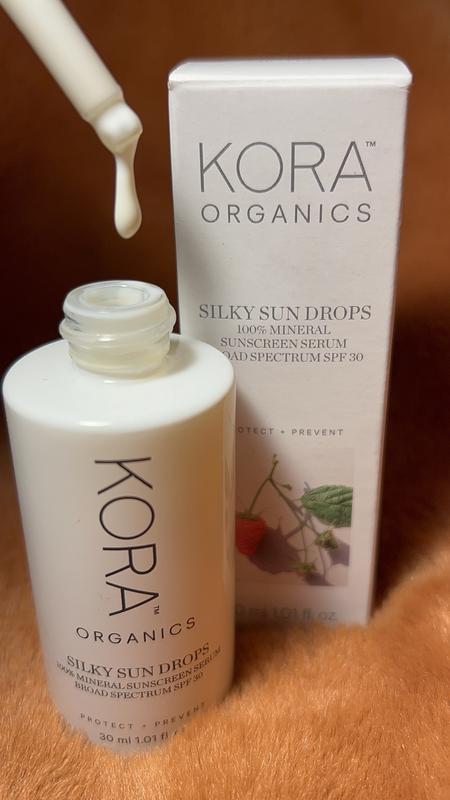 Silky Sun Drops Organic Sunscreen Serum with SPF 30 for Skin