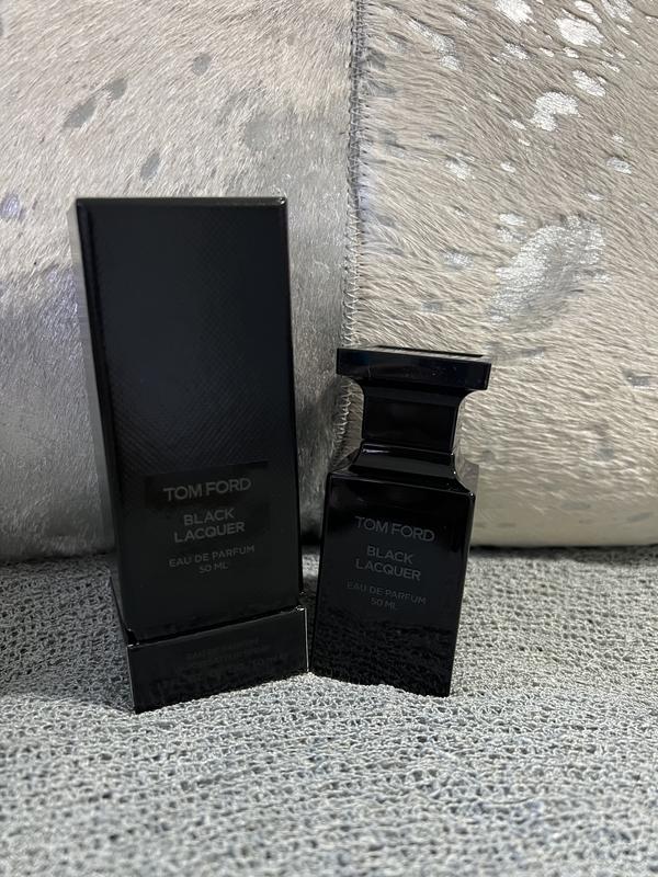 Black Lacquer Eau de Parfum Fragrance with Leather & Peony - TOM