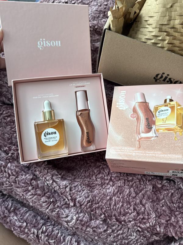Glossy & Glazed Hair & Lip Oil Gift Set - Gisou | Sephora