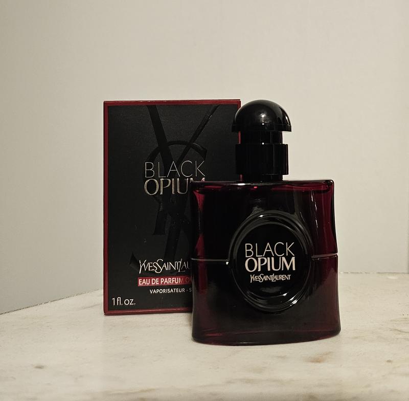 Black Opium Eau de Parfum Over Red with Cherry & Coffee - Yves